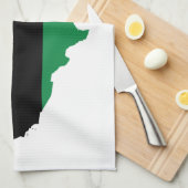 Afrikaanse Amerikaanse _ Rode, zwarte en groene kl Theedoek (Quarter Fold)