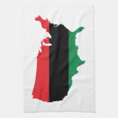 Afrikaanse Amerikaanse _ Rode, zwarte en groene kl Theedoek (Verticaal)