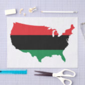 Afrikaanse Amerikaanse _ Rode, zwarte en groene kl Tissuepapier (Craft)