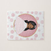 Afrikaanse Amerikaanse roze prinses Legpuzzel (Horizontaal)