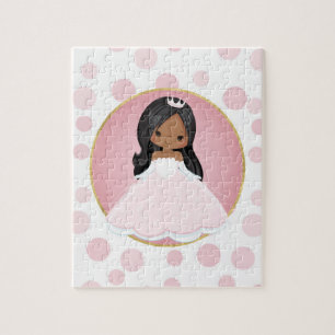 Afrikaanse Amerikaanse roze prinses Legpuzzel
