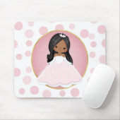 Afrikaanse Amerikaanse roze prinses Muismat (Met muis)