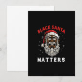Afrikaanse Amerikaanse Santa Black Matters kerstpa Kaart (Voorkant / Achterkant)