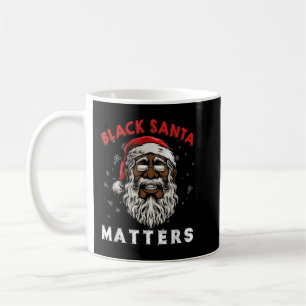 Afrikaanse Amerikaanse Santa Black Matters kerstpa Koffiemok