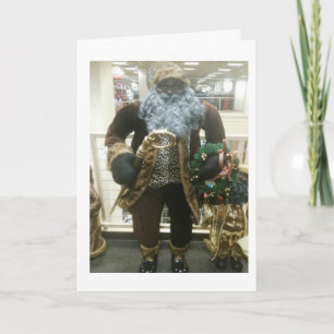 AFRIKAANSE AMERIKAANSE SANTA WISHT FEESTDAGEN KAART