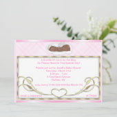 Afrikaanse Amerikaanse slaapengel-showwer-uitnodig Kaart (Staand voorkant)