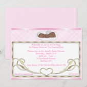 Afrikaanse Amerikaanse slaapengel-showwer-uitnodig Kaart (Voorkant / Achterkant)