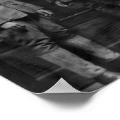 Afrikaanse Amerikaanse soldaten met Amerikaanse vl Poster (Hoek)