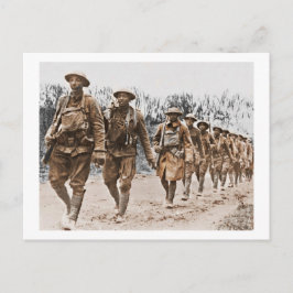 Afrikaanse Amerikaanse soldaten WWI Briefkaart