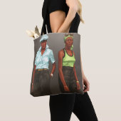 Afrikaanse Amerikaanse straatpersonages Tote Bag (Dichtbij)