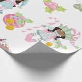 Afrikaanse Amerikaanse Suikerplum Elf Cadeaupapier (Hoek)