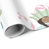 Afrikaanse Amerikaanse Suikerplum Elf Cadeaupapier (Rol Hoek)