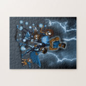 Afrikaanse Amerikaanse superheld Legpuzzel (Horizontaal)