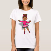 Afrikaanse Amerikaanse T-shirt met Ballerina (Voorkant)