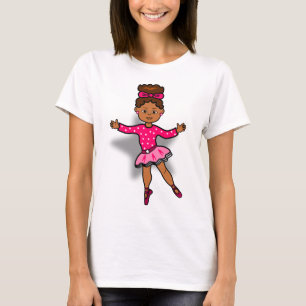 Afrikaanse Amerikaanse T-shirt met Ballerina
