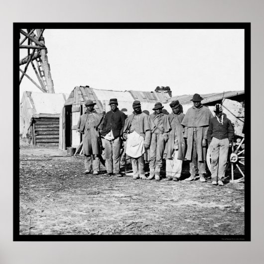 Afrikaanse Amerikaanse theaters 1864 Poster (Voorkant)