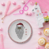 Afrikaanse Amerikaanse traditionele kerstman Papieren Bordje (Feest)