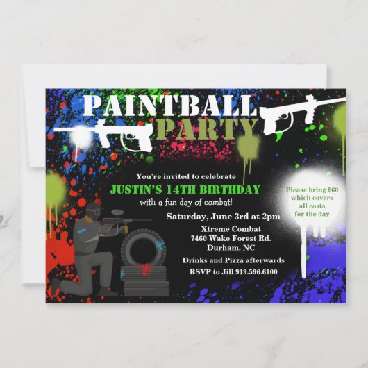 Afrikaanse Amerikaanse uitnodiging tot geboorte va (Voorkant)