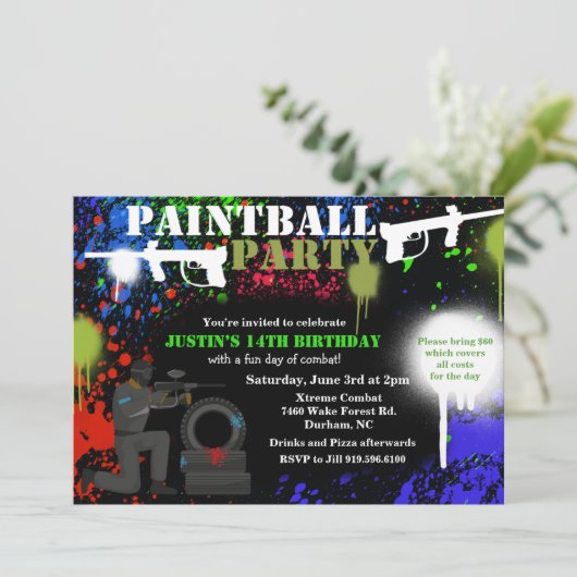 Afrikaanse Amerikaanse uitnodiging tot geboorte va (Staand voorkant)