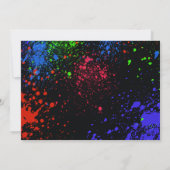 Afrikaanse Amerikaanse uitnodiging tot geboorte va (Achterkant)