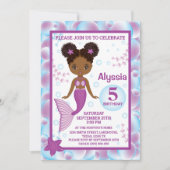 Afrikaanse Amerikaanse uitnodiging tot het geven v (Voorkant)