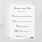 Afrikaanse Amerikaanse uitnodiging tot weddenschap (Achterkant)