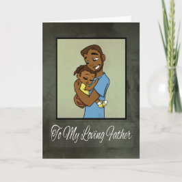 Afrikaanse Amerikaanse vader en dochter Kaart