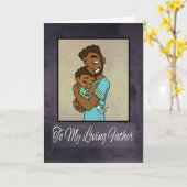 Afrikaanse Amerikaanse vader en zoon Kaart (Gele Bloem)