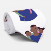 Afrikaanse Amerikaanse Vaderdag Stropdas (Opgerold)