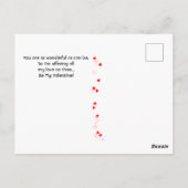 -Afrikaanse Amerikaanse Valentijn Briefkaart (Achterkant)