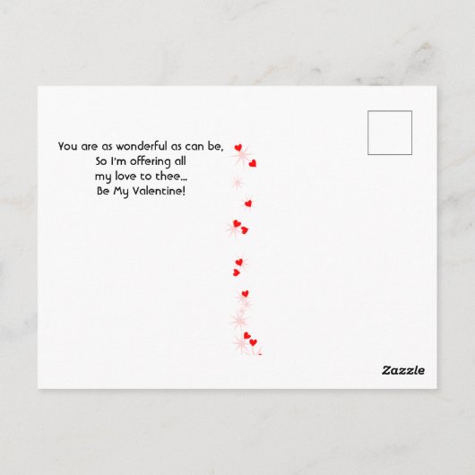 -Afrikaanse Amerikaanse Valentijn Briefkaart (Achterkant)