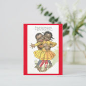 -Afrikaanse Amerikaanse Valentijn Briefkaart (Staand voorkant)