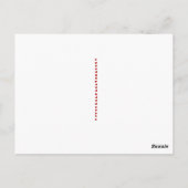 -Afrikaanse Amerikaanse Valentijn Briefkaart (Achterkant)