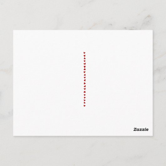 -Afrikaanse Amerikaanse Valentijn Briefkaart (Achterkant)