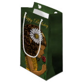 Afrikaanse Amerikaanse verjaardag van meisjes en R Klein Cadeauzakje (Voorkant Gekanteld)