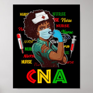 Afrikaanse Amerikaanse verpleegster Black History Poster
