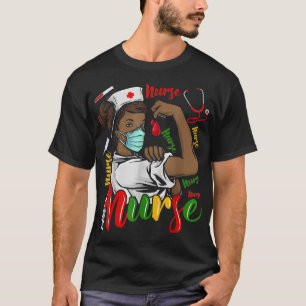 Afrikaanse Amerikaanse verpleegster Black History  T-shirt
