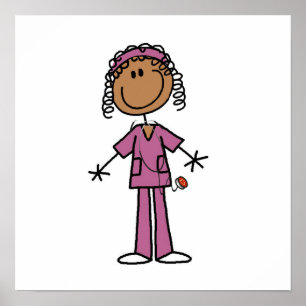 Afrikaanse Amerikaanse verpleegster Poster