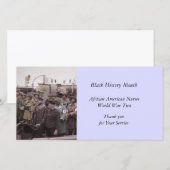 Afrikaanse Amerikaanse verpleegsters op het schip Bedankkaart (Voorkant / Achterkant)