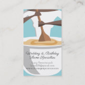 Afrikaanse Amerikaanse visitekaartje voor bakkerij (Achterkant)