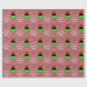 Afrikaanse Amerikaanse vlag Angel Cadeaupapier (Vlak)