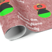 Afrikaanse Amerikaanse vlag Angel Cadeaupapier (Rol Hoek)