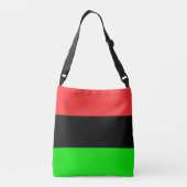 Afrikaanse Amerikaanse vlag Crossbody Tas (Achterkant)