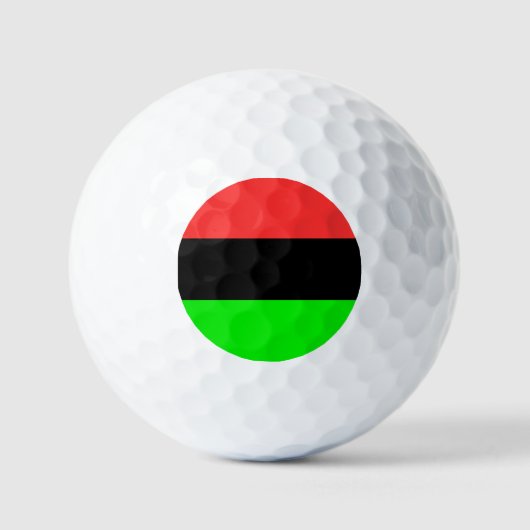 Afrikaanse Amerikaanse vlag Golfballen (Voorkant)