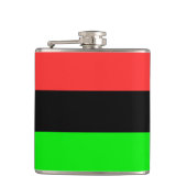 Afrikaanse Amerikaanse vlag Heupfles (Voorkant)