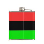 Afrikaanse Amerikaanse vlag Heupfles (Achterkant)