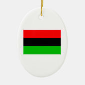 Afrikaanse Amerikaanse vlag Keramisch Ornament (Voorkant)