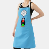 Afrikaanse Amerikaanse vlag met mevrouw Penguin Schort (Insitu)