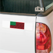 Afrikaanse Amerikaanse vlag - Rood zwart en groen Bumpersticker (Op Truck)
