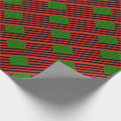 Afrikaanse Amerikaanse vlag - Rood zwart en groen Cadeaupapier (Hoek)